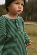 Load image into Gallery viewer, Micky Set in Thin Green Stripe