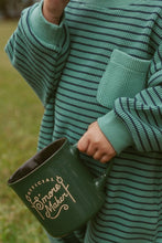 Load image into Gallery viewer, Sammy Romper in Thin Green Stripe