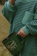 Load image into Gallery viewer, Sammy Romper in Thin Green Stripe