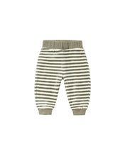 Load image into Gallery viewer, Velour Relaxed Sweatpant | Spruce Stripe