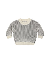 Load image into Gallery viewer, Relaxed Knit Sweater | Midnight Stripe