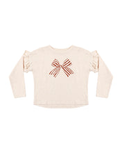 Load image into Gallery viewer, Ruffle Long Sleeve Tee | Bow