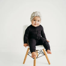 Load image into Gallery viewer, Ribbed Zipper Romper | Midnight