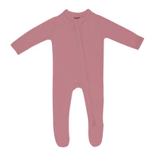 Load image into Gallery viewer, Zipper Footie | Dusty Rose