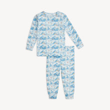 Load image into Gallery viewer, Magnetic Toddler PJ Set | Blue Apres Chic