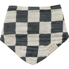 Load image into Gallery viewer, Bib | Charcoal Checkered