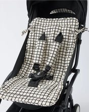 Load image into Gallery viewer, Stroller Party Stroller Liner + Strap Covers | Black Grid