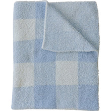 Load image into Gallery viewer, Plush Blanket | Light Blue Plaid