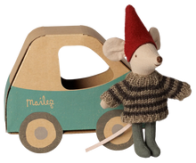 Load image into Gallery viewer, Christmas Mouse, Little Brother in Car Box