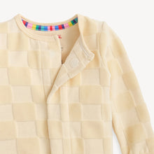 Load image into Gallery viewer, Velour Magnetic Footie | Checker