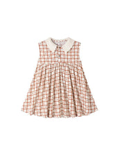 Load image into Gallery viewer, Collared Babydoll Dress | Cherry Check