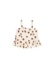 Load image into Gallery viewer, Cropped Peplum Tank | Tomatoes