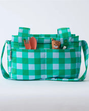 Load image into Gallery viewer, Stroller Party Caddy Bag | Teal Gingham