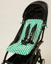 Load image into Gallery viewer, Stroller Party Stroller Liner | Green Stripe