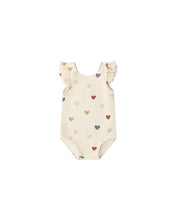 Load image into Gallery viewer, Scoop Back One-Piece Swimsuit | Confetti Hearts