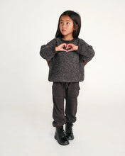 Load image into Gallery viewer, Ribbed Joggers | Black Melange