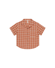 Load image into Gallery viewer, Lapel Collar Shirt | Poppy Check