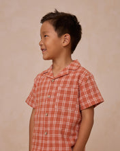 Load image into Gallery viewer, Lapel Collar Shirt | Poppy Check