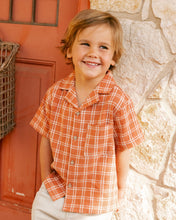 Load image into Gallery viewer, Lapel Collar Shirt | Poppy Check