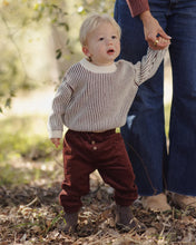 Load image into Gallery viewer, Relaxed Knit Sweater | Cherry Stripe