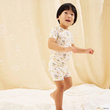 Load image into Gallery viewer, Short Sleeve Magnetic Toddler Pajama | Mickey Brunch Bunch