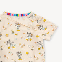 Load image into Gallery viewer, Short Sleeve Magnetic Toddler Pajama | Mickey Brunch Bunch