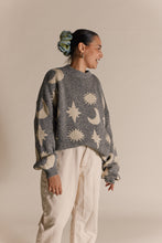 Load image into Gallery viewer, Cozmo Midnight Moon Star Sweater | Adult
