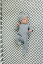 Load image into Gallery viewer, Bamboo Newborn Hat | Heather Grey Ribbed