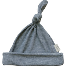 Load image into Gallery viewer, Bamboo Newborn Hat | Heather Grey Ribbed
