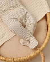 Load image into Gallery viewer, Bamboo Zip Footie | Oat Gingham