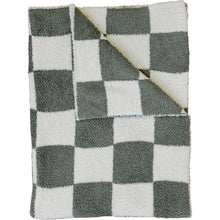 Load image into Gallery viewer, Plush Blanket | Green Checkered