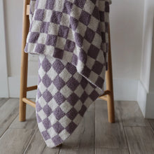 Load image into Gallery viewer, Plush Blanket | Grape Soda Check
