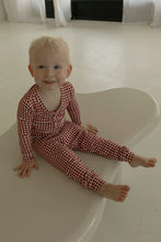 Load image into Gallery viewer, Bamboo Two Piece Pajama | Red Gingham
