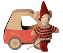 Load image into Gallery viewer, Christmas Mouse, Little Sister in Car Box