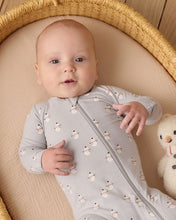 Load image into Gallery viewer, Bamboo Zip Footie | Snowmen