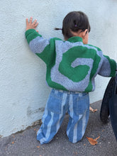 Load image into Gallery viewer, Swirl Sweater | Green + Blue