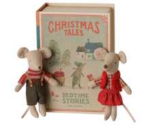 Load image into Gallery viewer, Christmas Twin Mice | Little Sister & Little Brother in Book