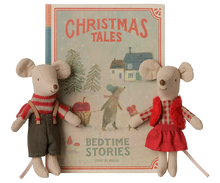 Load image into Gallery viewer, Christmas Twin Mice | Little Sister & Little Brother in Book