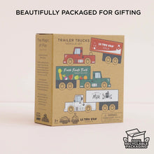 Load image into Gallery viewer, Wooden Trailer Truck Set