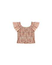 Load image into Gallery viewer, Zayla Top | Poppy Gingham