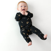 Load image into Gallery viewer, Zipper Romper | Midnight Icon