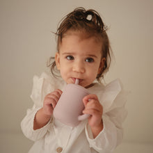 Load image into Gallery viewer, Silicone Training Cup + Straw | Soft Lilac