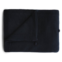 Load image into Gallery viewer, Knit Baby Blanket | Dark Navy