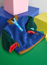 Load image into Gallery viewer, Color Block Fleece Pullover | Blue
