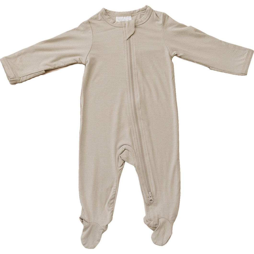Bamboo Zipper | Oatmeal