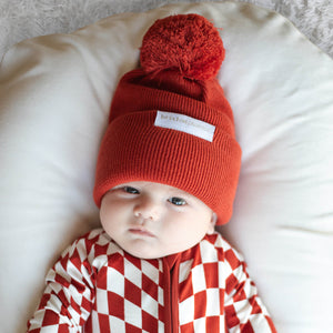 Knit Beanie | Candy Red