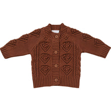 Load image into Gallery viewer, Cable Knit Cardigan | Dark Rust

