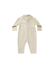 Load image into Gallery viewer, Collared Jumpsuit | Champagne Stripe

