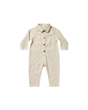 Load image into Gallery viewer, Collared Jumpsuit | Champagne Stripe
