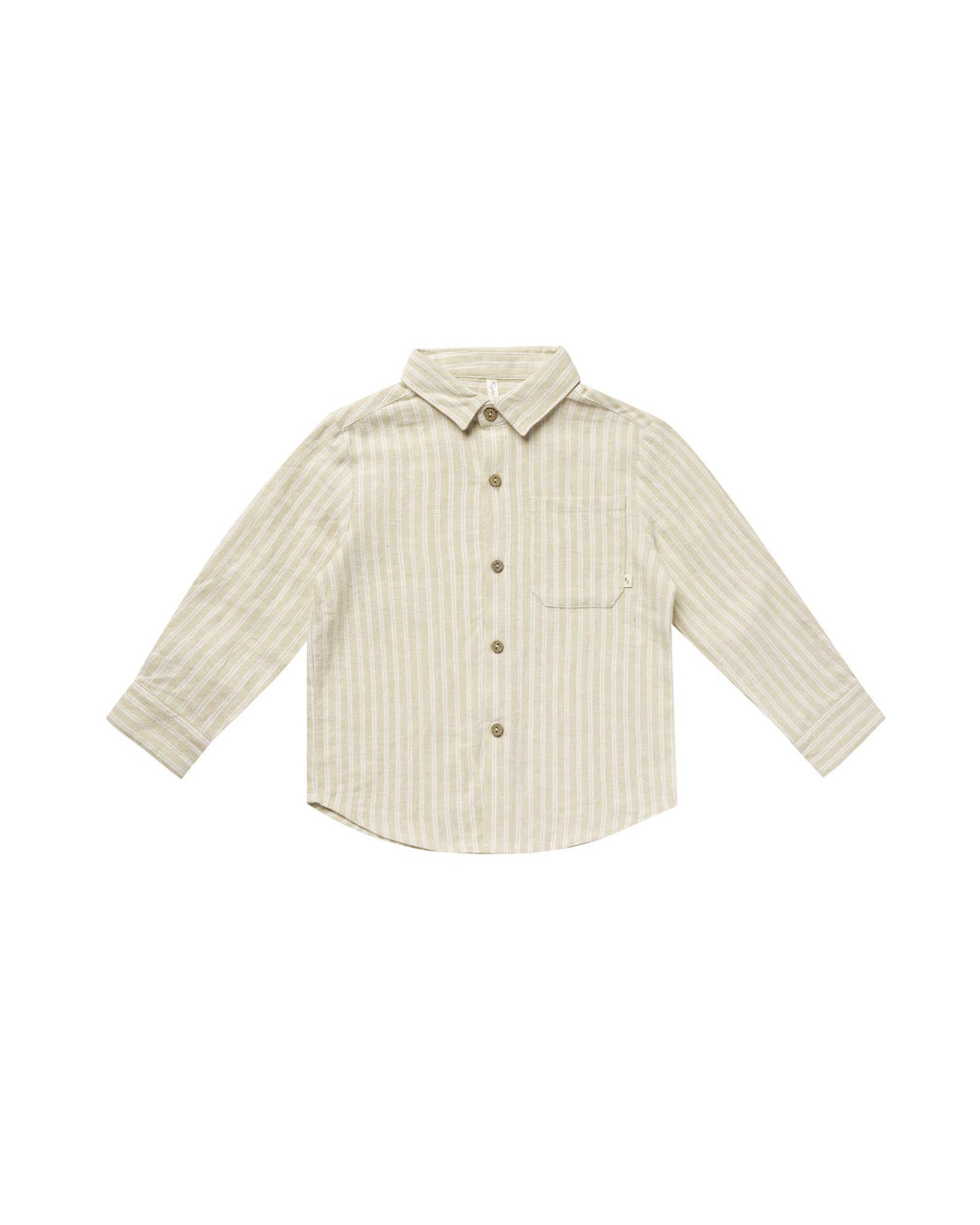 Collared Long Sleeve Shirt | Champagne Stripe